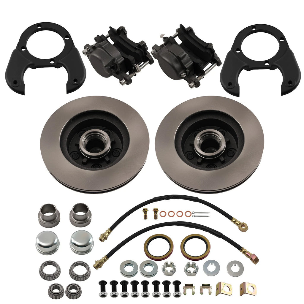 Disc Brake Kit 5 on 4-1/2 for Ford (1937–1948) with Rotors & Wheel Bearings