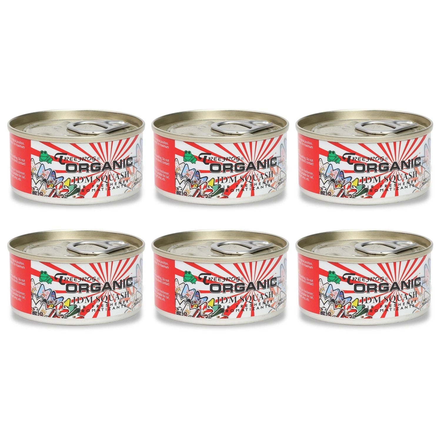 Set of 6 Treefrog Air Fresheners for JDM Vehicles (1.27oz)