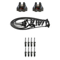 Set of 2 Ignition Coils & 8 U-Groove Spark Plugs for Ford Lincoln 4.6L