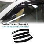 Window Deflectors for Hyundai Santa Fe Side Window Vent Visors Black 2019