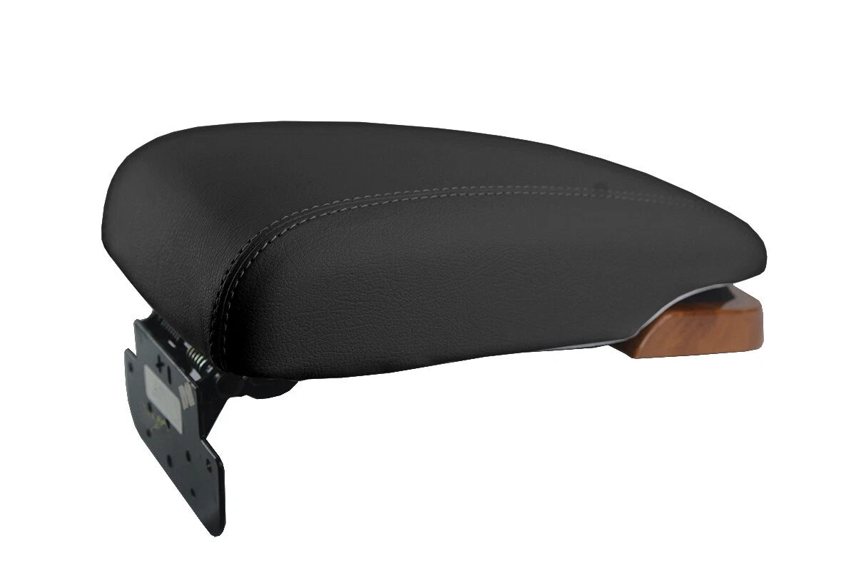 Leather Console Lid Pull Over Cover for Kia Amanti (2004–2006) Black