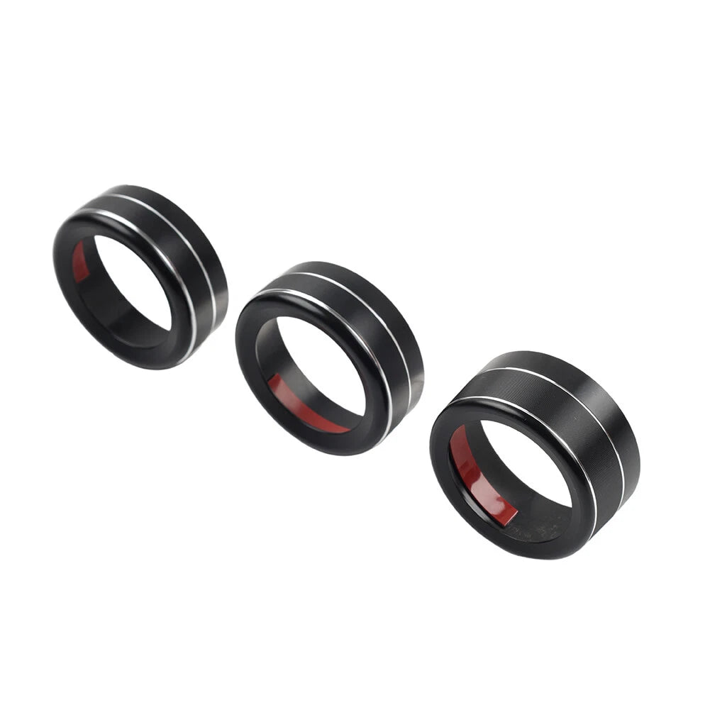 Set of 2 Climate Control Knob Ring Covers for Mazda 3 (2014–2018) CX-5 (2016–2019)