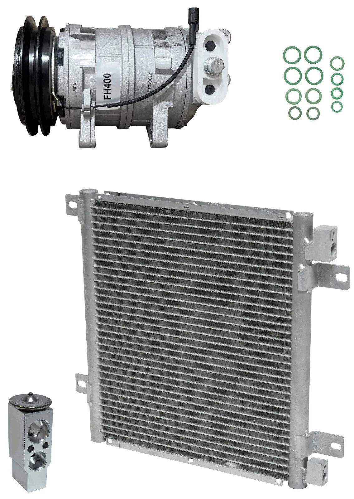 AC Compressor Kit with Condenser for Freightliner W3500 Tiltmaster (2006–2006)
