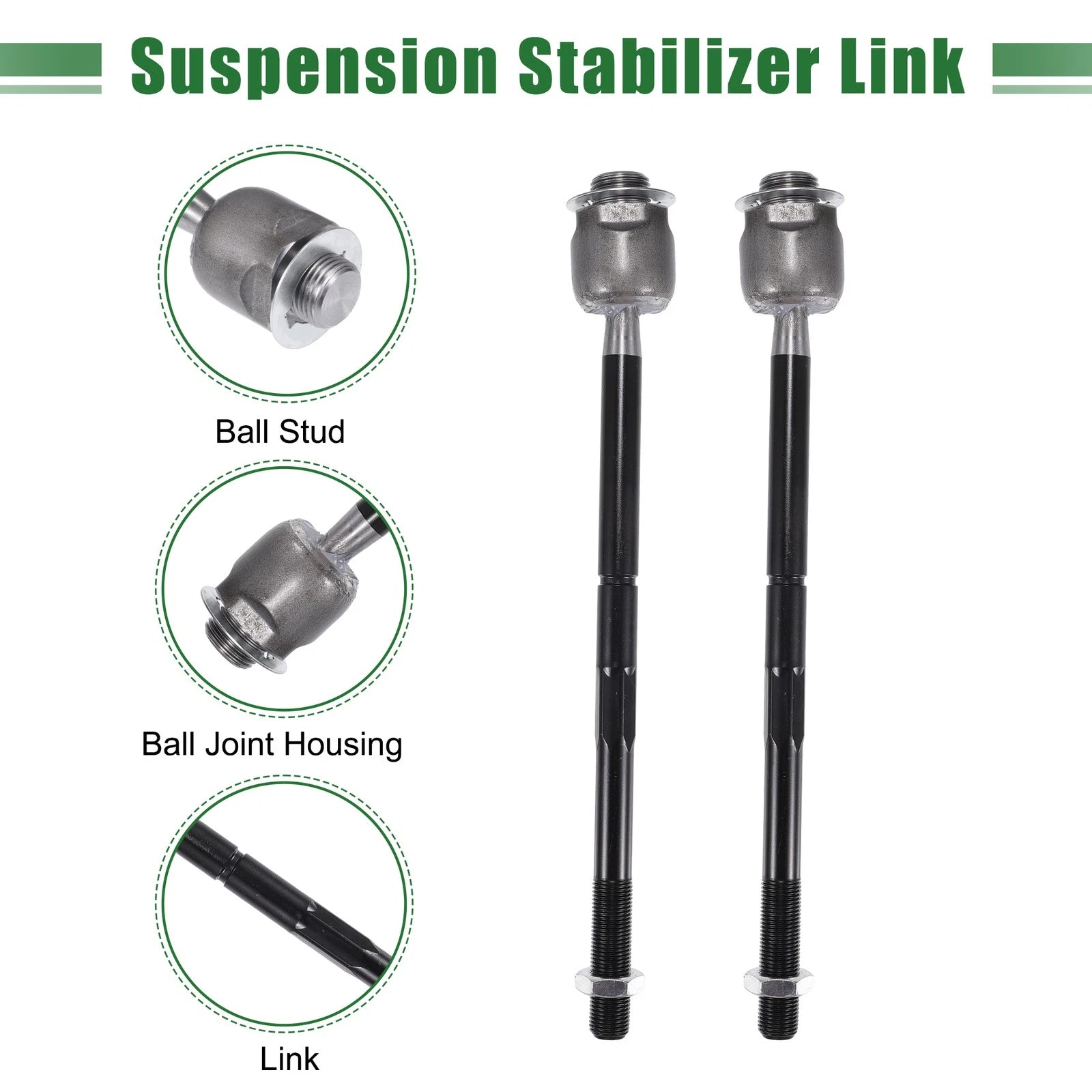 8pcs Front Suspension Kit Tie Rod End for Cadillac Escalade (2002–2023) No. ES800223/K6541