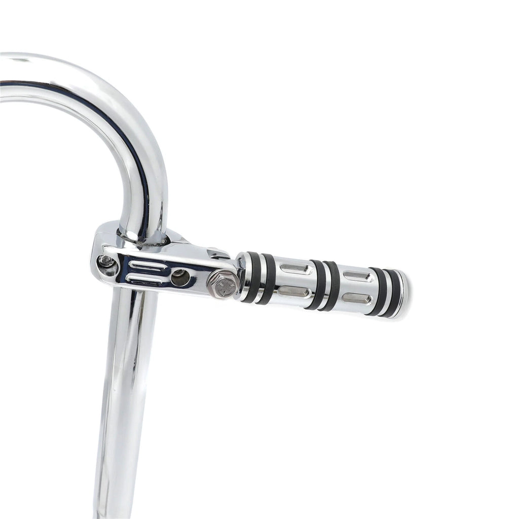 Chrome Edge 1.25" 32MM Foot Pegs for Harley Touring Sportster Dyna