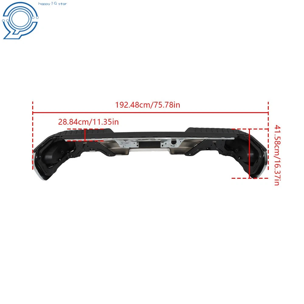 Rear Bumper Assembly for Chevy Silverado GMC Sierra 1500 (2019–2023) W/Park Assist