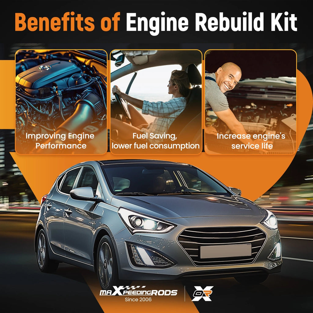 Engine Overhaul Rebuild Kit for Hyundai Kia Accent Rio 1.6L (2012-2016)