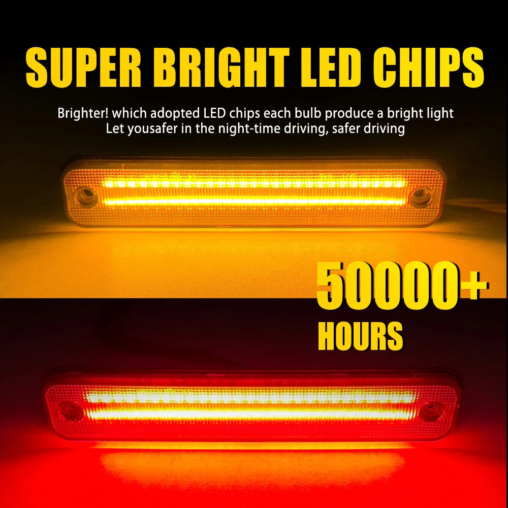 Set of 4 LED Side Marker Lights for Hummer H2 (2003â2009)