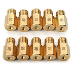 10 Pcs Carburetor Main Jet for MIKUNI VM/TM/TMX AX100 (50-95)