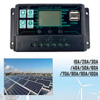 MPPT Solar Panel Regulator Charge Controller for 12V/24V Systems (10A-100A)