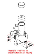Quicksilver 863802T2 Water Distribution Housing for Mercury Mercruiser 4.3L MPI (1996–2006)