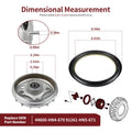 Front Brake Drum Hub & Seal for Honda Rancher 350 TM/TE (2000–2006) #44600-HN4-670