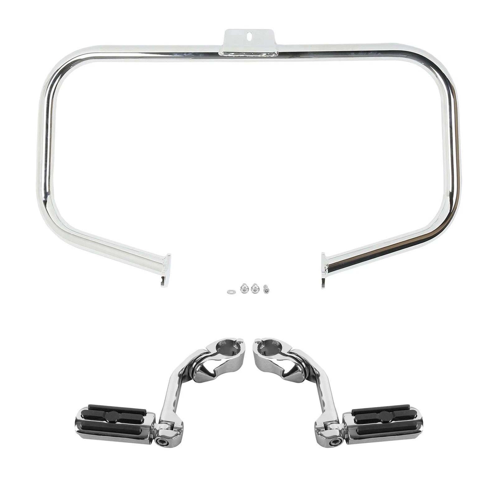Engine Guard Crash Bar Foot Pegs for Harley Softail Fatboy (2000–2017)