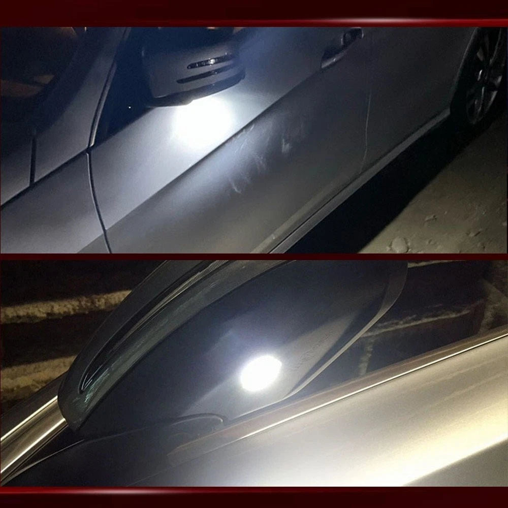 2X Side Mirror Laser Puddle Logo Light for Mercedes-Benz W204 W212 C207 X156