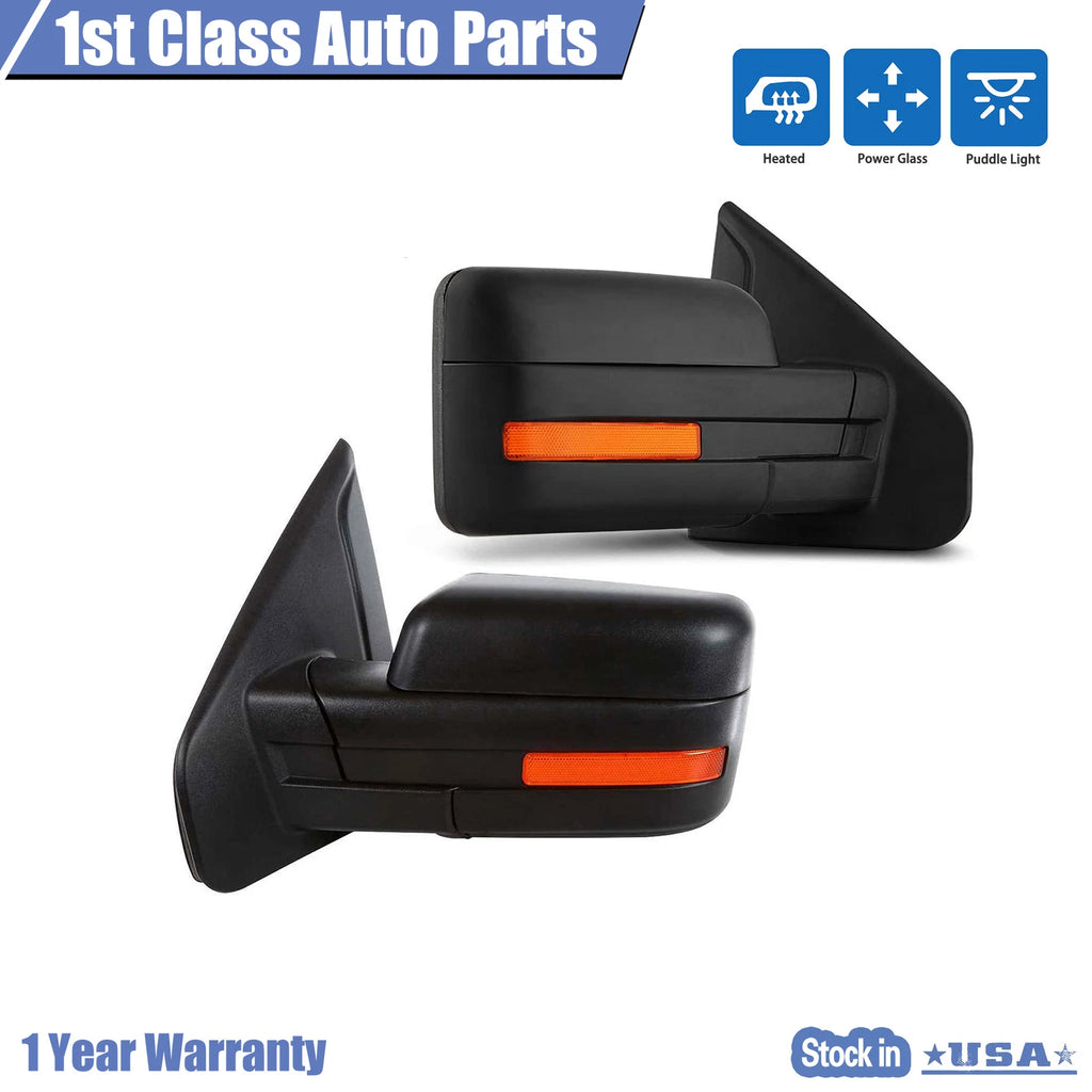 Power Heated Turn Signal Mirror for Ford F150 (2009–2011)