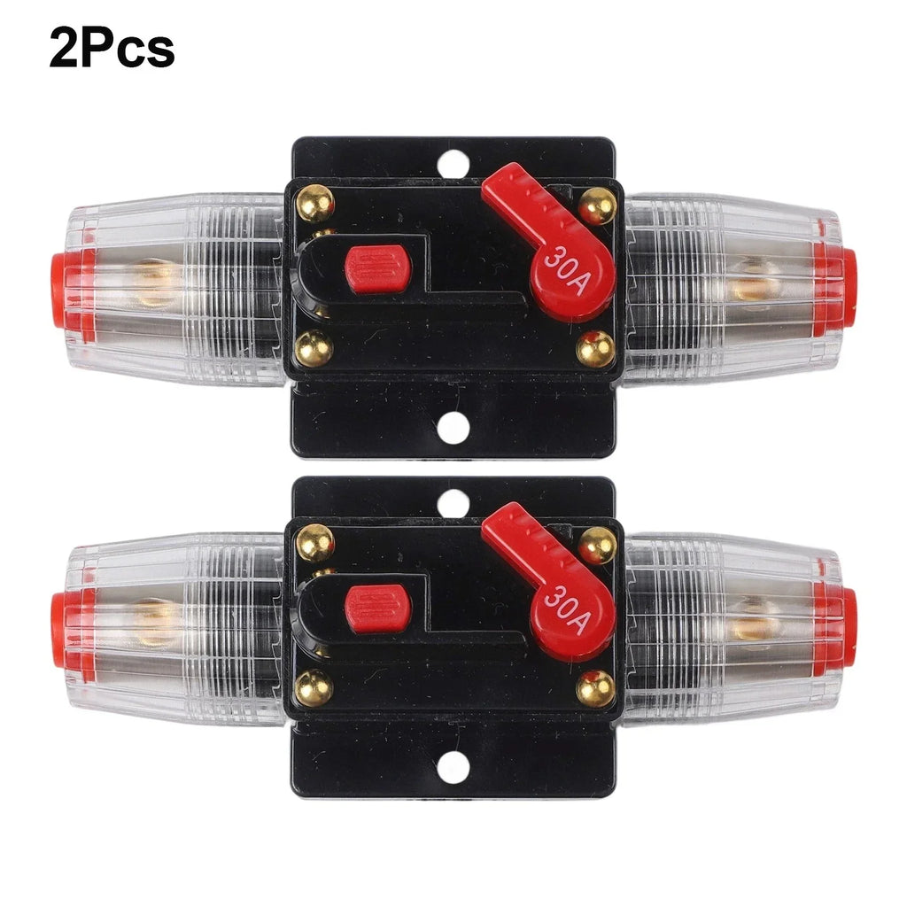 2 x Circuit Breaker 30A Resettable Fuse for Car & Marine Applications