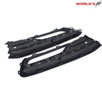 Set of 2 Front Bumper Fog Light Covers for VW Passat (2016–2019) Black