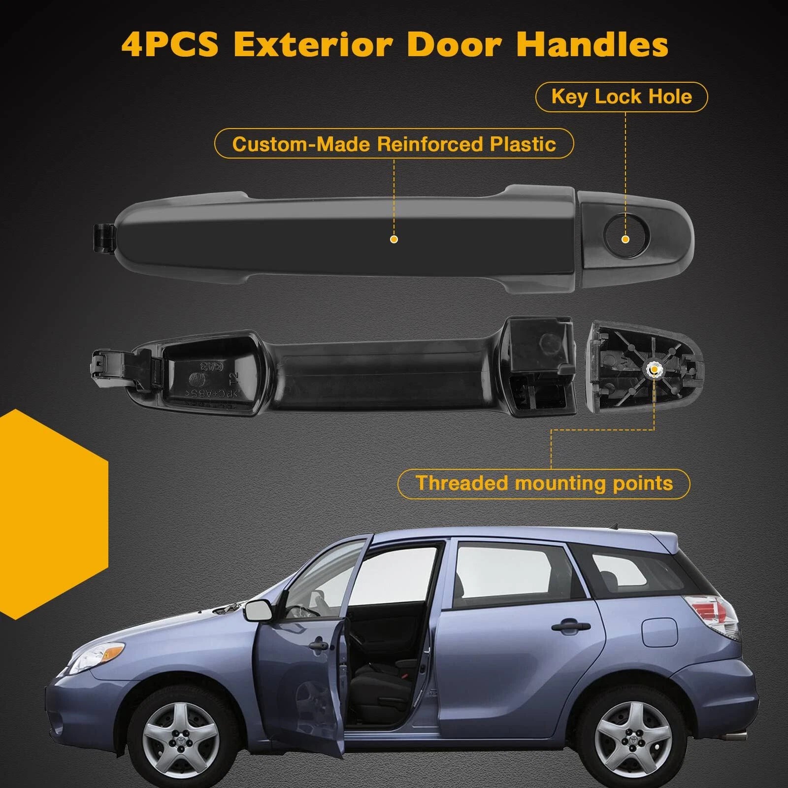 Exterior Door Handle Set for Toyota Camry Lexus E3000 Scion