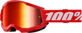 100 Percent Strata 2 Offroad Goggle for Trail & Track (Red Mirror Lens)