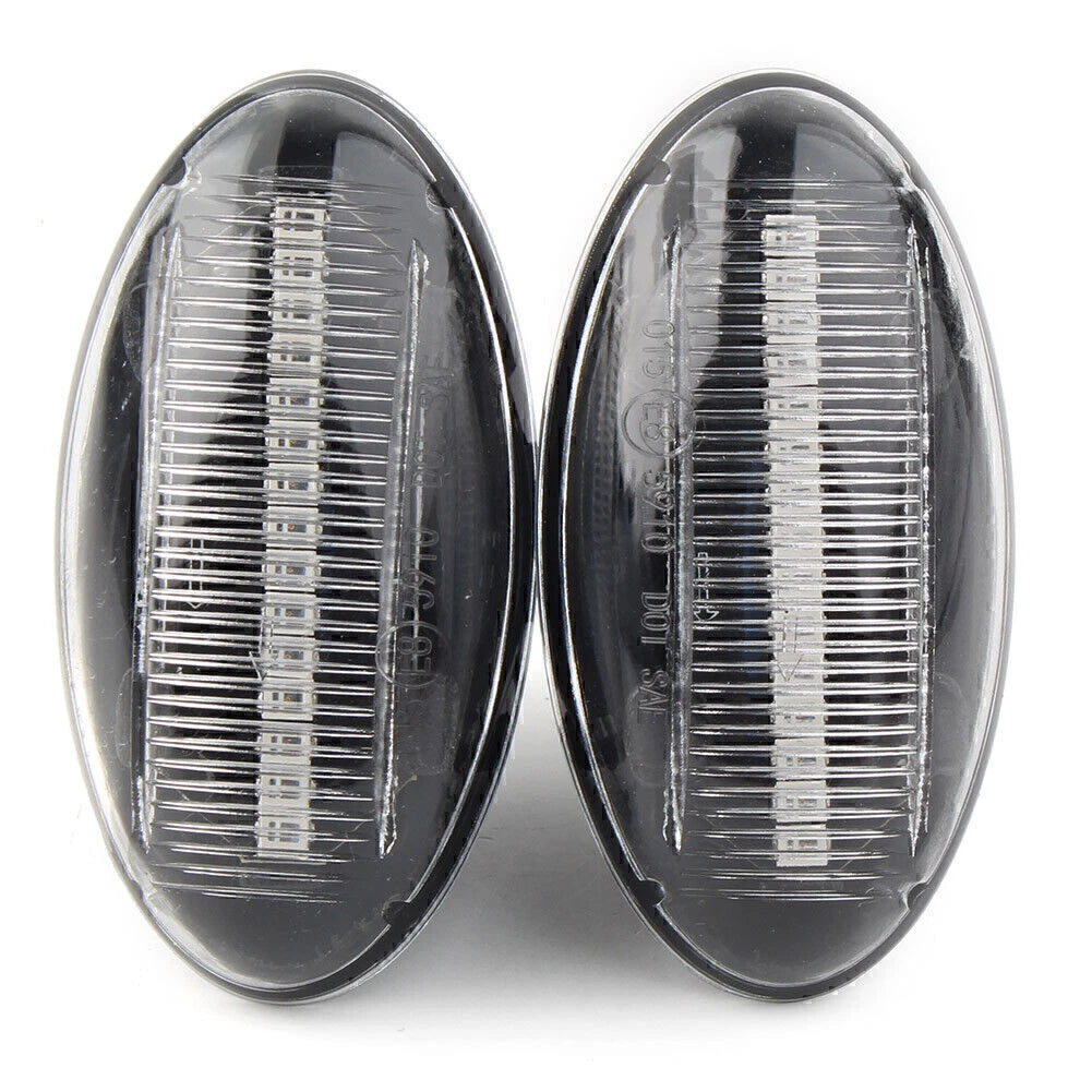 Clear LED Dynamic Signal Side Marker Light for Peugeot 206 307 607 (2001–2014)