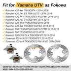 Front Brake Calipers & Disc Rotors for Honda Rancher 420 TRX420 (2014–2019)