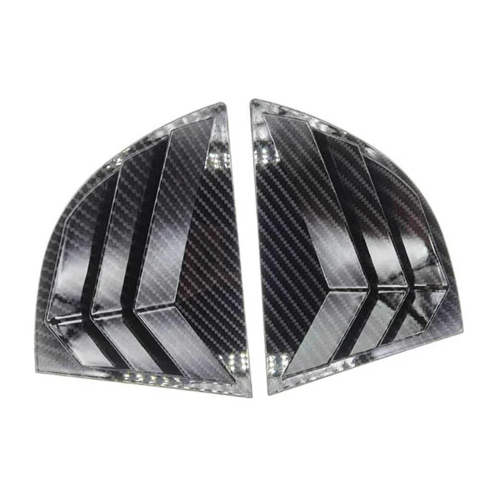 Carbon Fiber Look Vent Window Scoop Louver Cover Trim for Honda Civic (2006-2011)