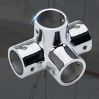 316 SS Four Way Rail Fitting for Marine Boat Applications