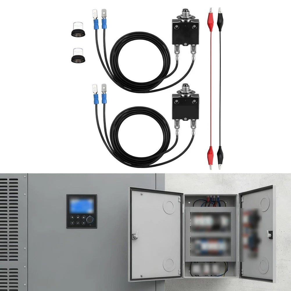 3A 5A Resettable Fuse Circuit Breaker Kit for Marine RV Generator