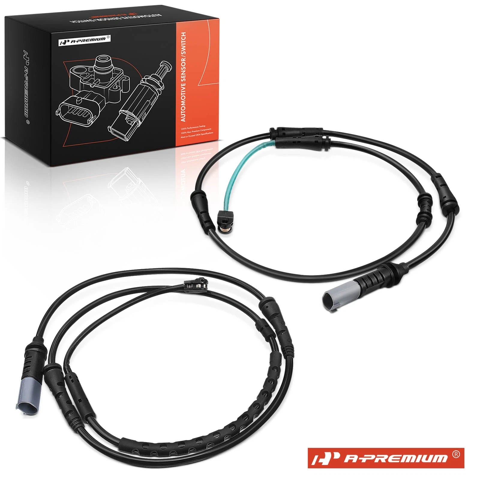 2X Disc Brake Pad Wear Sensor for BMW 528i 535d 535i 550i (2011–2016)