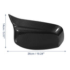Pair of Carbon Fiber Pattern Rear View Mirror Covers for BMW E60 E61 E63 E64 (2003–2010)