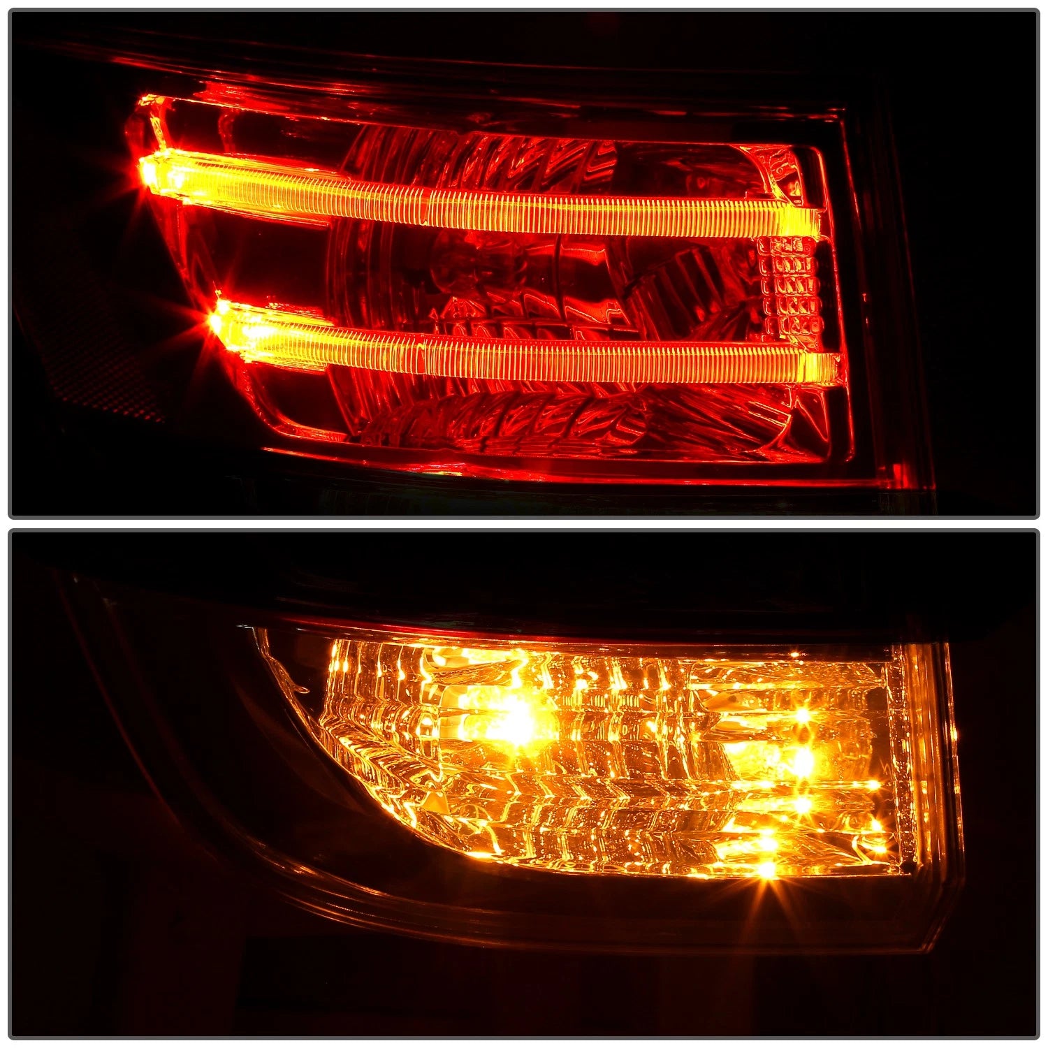 Chrome Red Driver Left Side Outer Taillight Assembly for Honda Odyssey (2014–2017)
