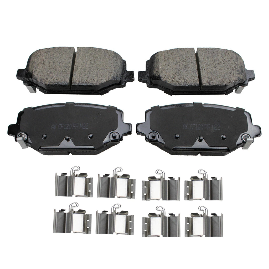Set of 4 Akebono ProACT Rear Ceramic Disc Brake Pads for Chrysler Dodge Ram Volkswagen