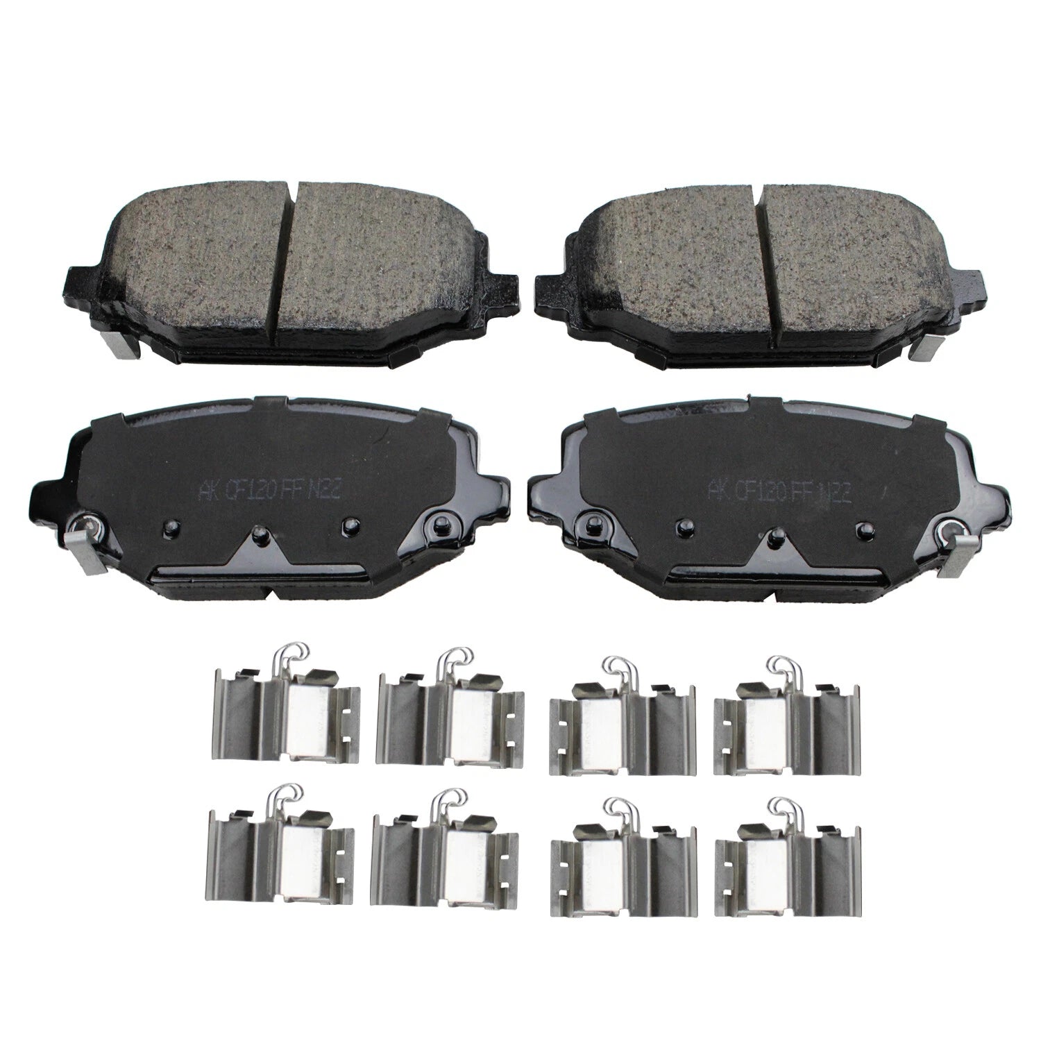 Set of 4 Akebono ProACT Rear Ceramic Disc Brake Pads for Chrysler Dodge Ram Volkswagen