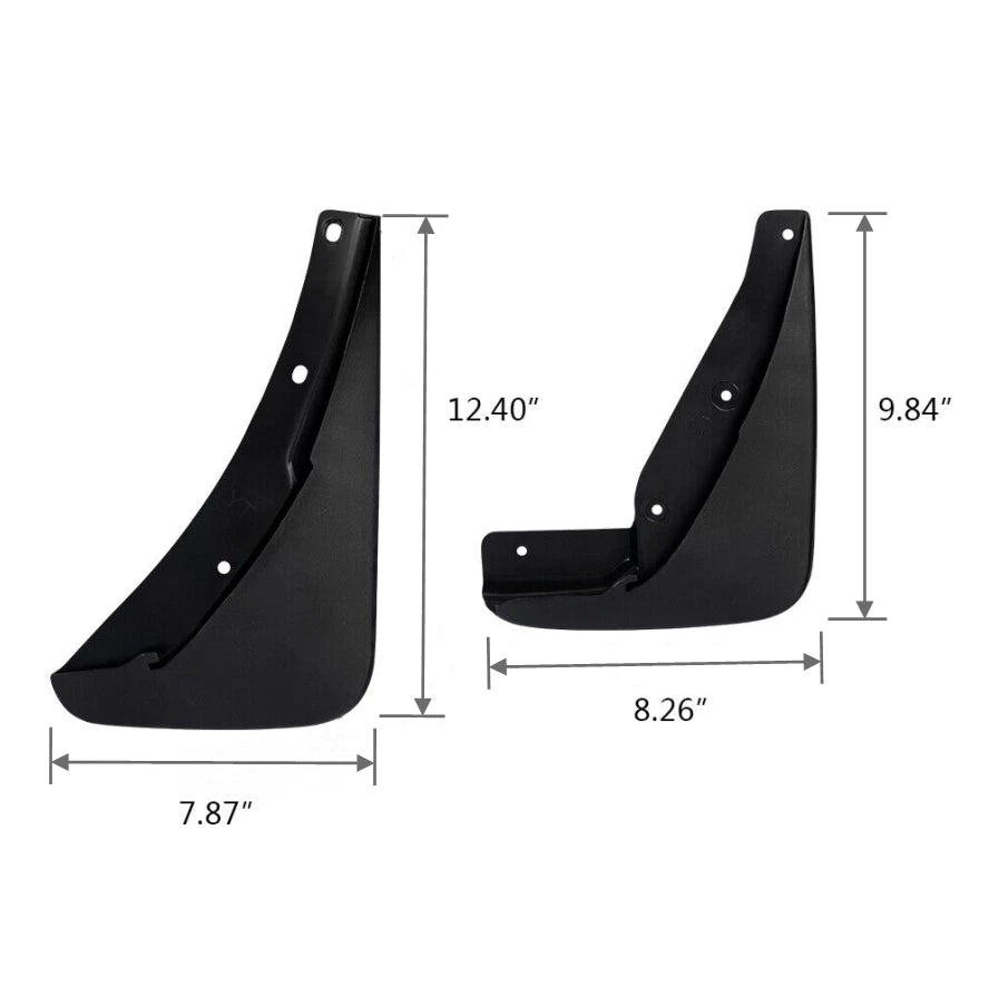 Mud Flaps Guards Splash Molded Set for Dodge Challenger (2015–2023)