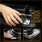 Chrome Multi-Media Button Cover Trim for BMW F10 M1 2 Series (2011–2019)