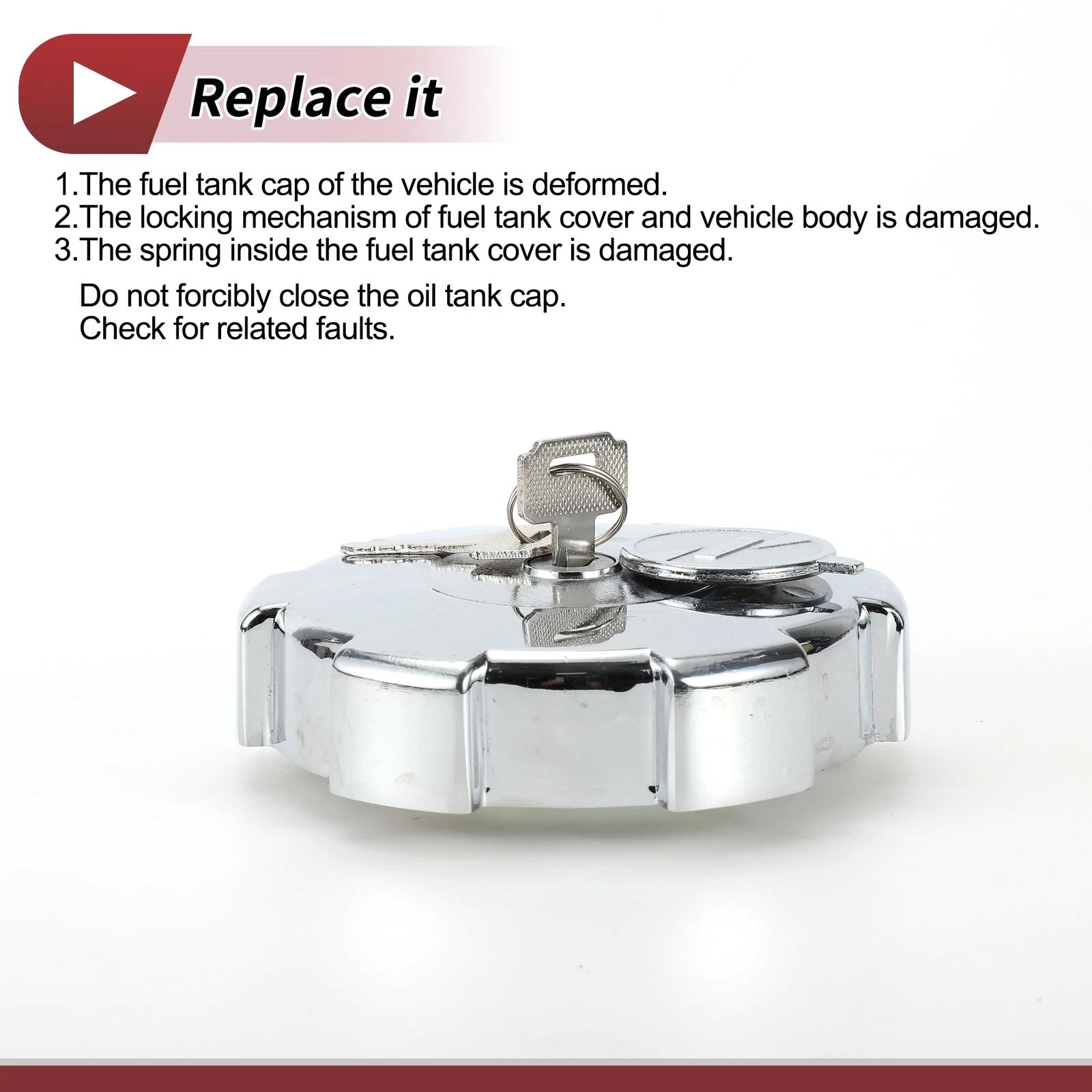 Locking Gas Cap for Volvo Scania Iveco Man with 2 Keys
