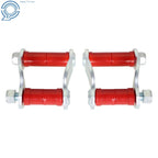 2X Rear Leaf Spring Polyurethane Shackle Kit for Chevy Belair 150 210 (1956–1957)
