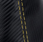Manual Shift Boot Cover for Ford Mustang GT (2010–2014) Carbon Fiber Yellow Stitch