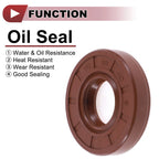 Set of 2 Oil Seal Rotary Shaft Seal FKM Rubber 18x40x8mm