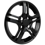 Set of 4 Wheel Hub Caps for R13 Tire & Steel Rim Black