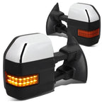 2X Powered Towing Mirrors for Ford Super Duty (2008–2016) w/LED Turn Signal, Heated