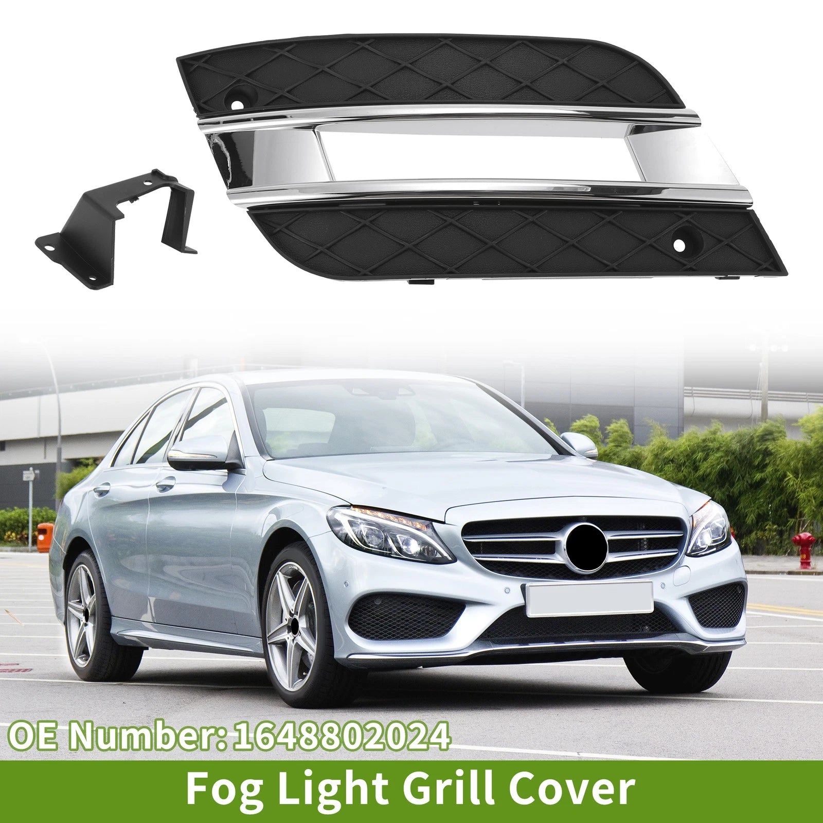 1 Pc Fog Light Grill for Mercedes Benz ML450 (2009–2011) No. 1648802024