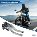 Adjustable Short Brake Clutch Levers for BMW R Nine T (2014–2016) Titanium Tone