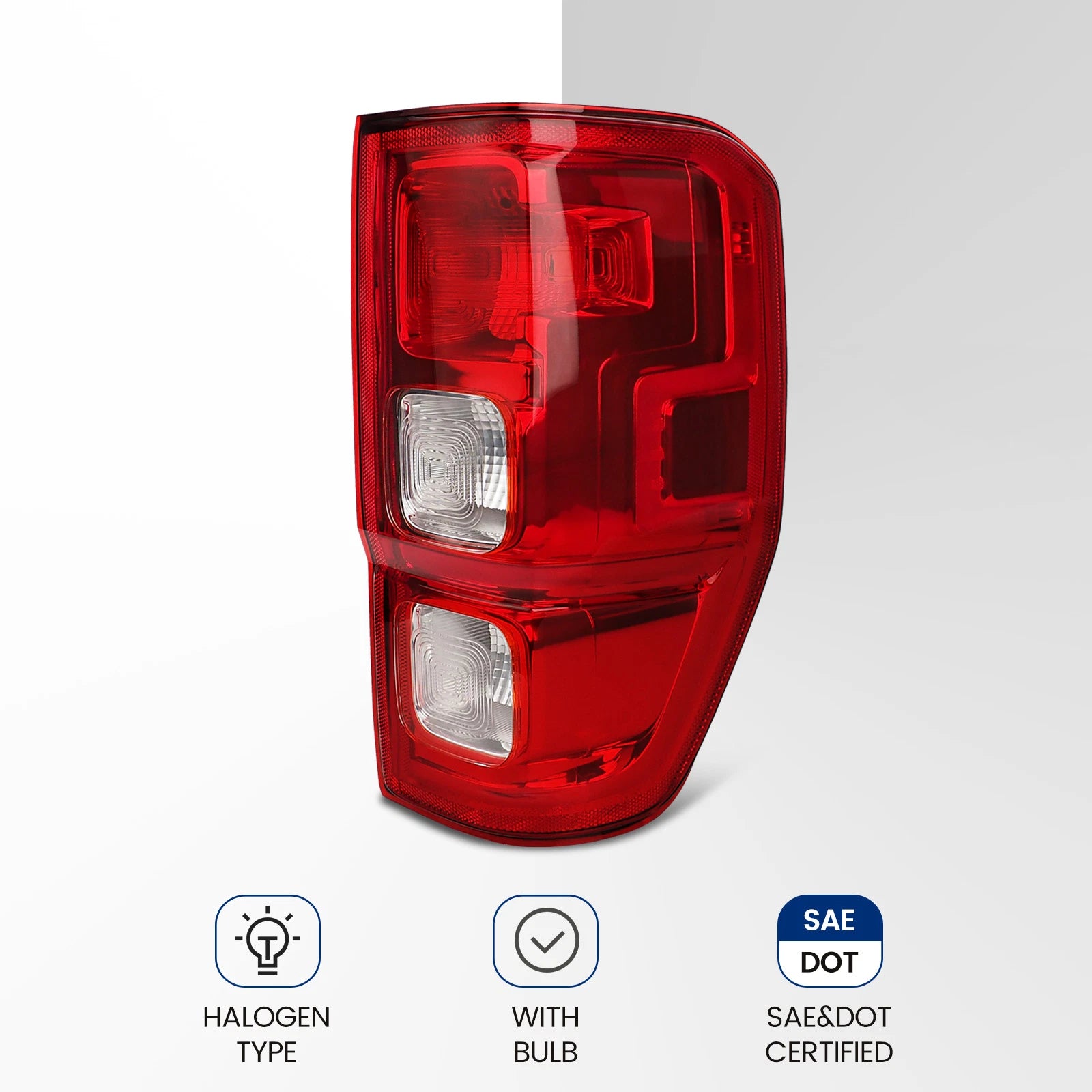Halogen Tail Light for Ford Ranger XL (2019–2023) Passenger Right Side