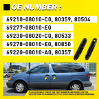 Set of 6 Door Handles for Toyota Sienna (1998–2003)