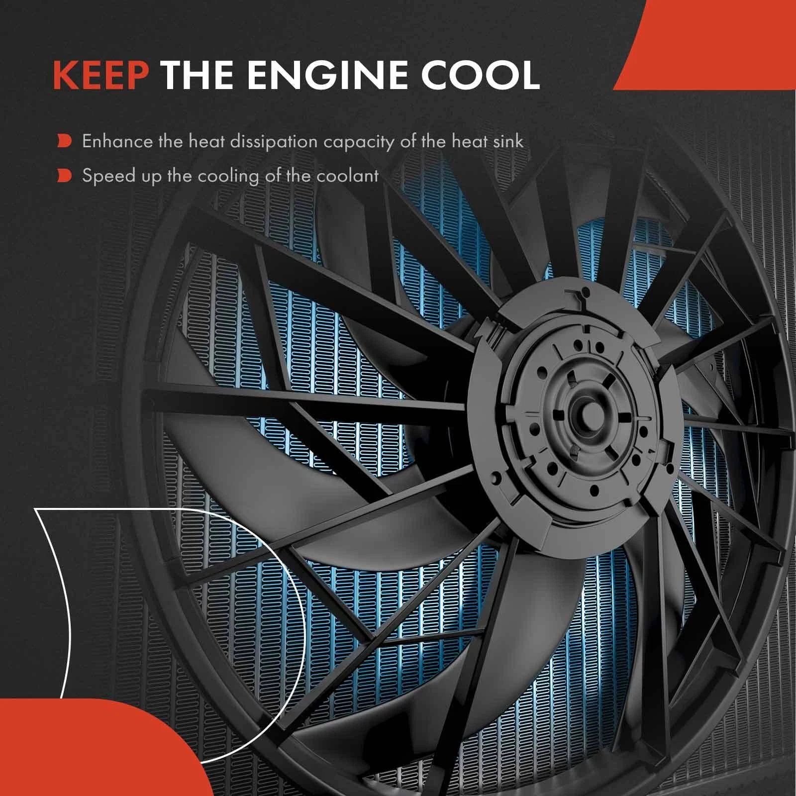 Cooling Fan Assembly with Shroud for Nissan Armada (2005–2006)