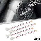Set of 4 Car Speaker Connector Wire Harness Adapter for Toyota 