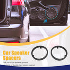 Set of 2 Black 6.5" Speaker Spacer Adaptor Rings for Mitsubishi