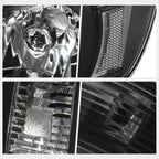 Headlight Lamps for Toyota Tacoma (2005–2011) Black Housing Clear Corner
