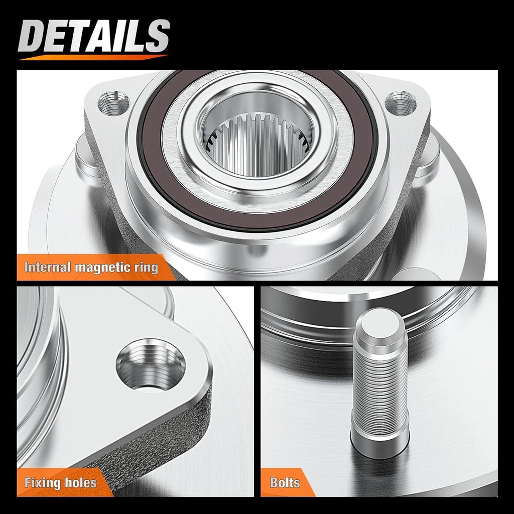 Wheel Bearing Hub Pair for Chevrolet Traverse Enclave GMC Acadia (2008–2017)